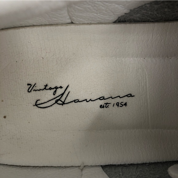 Vintage Havana Silver and White Glitter Low Top Sneakers US 7.5 - Picture 7 of 9